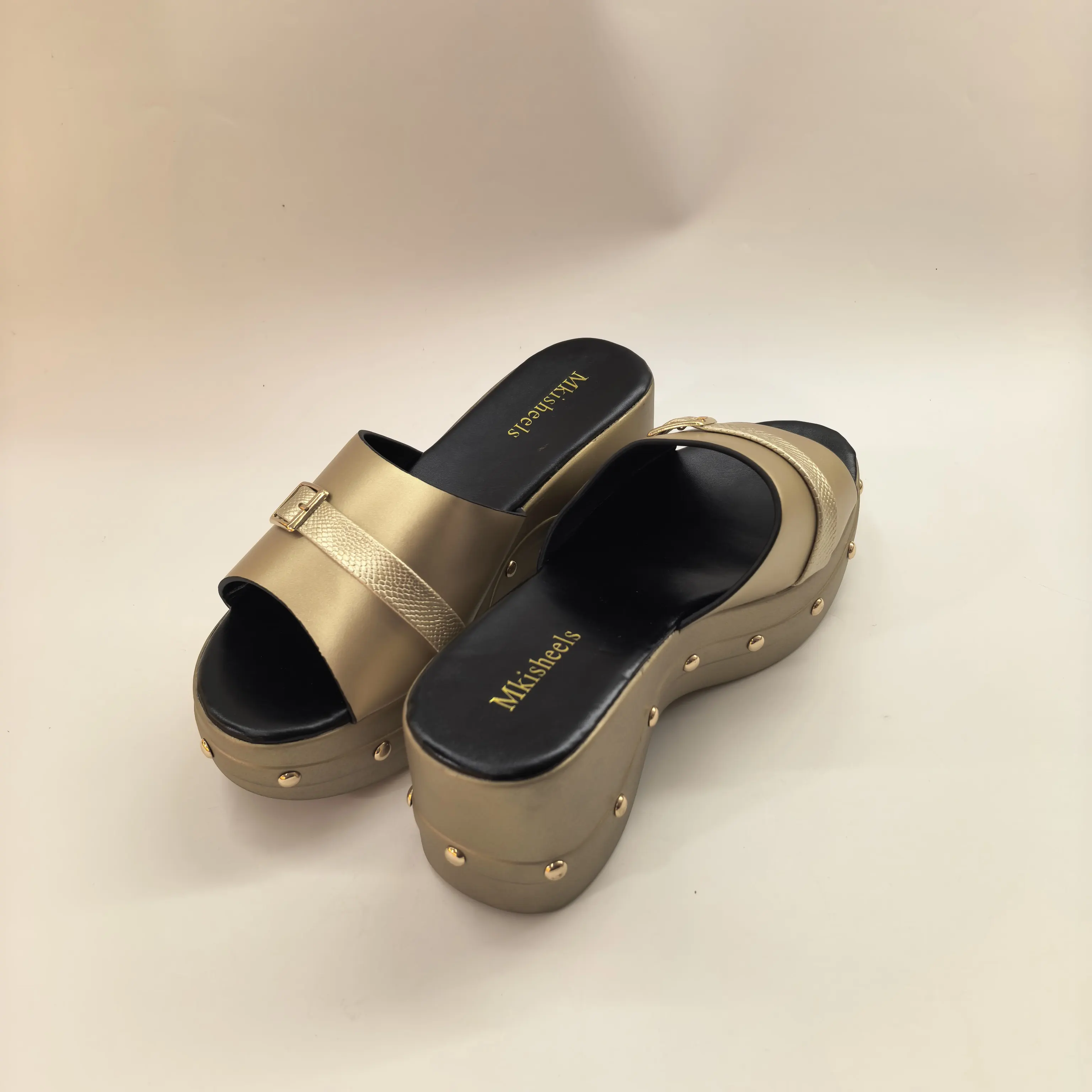 High Quality High Heels Summer New Fashion Slippers For Ladies Women Platform Sandals Party Slipper Comfortable Shoes F6-304-2