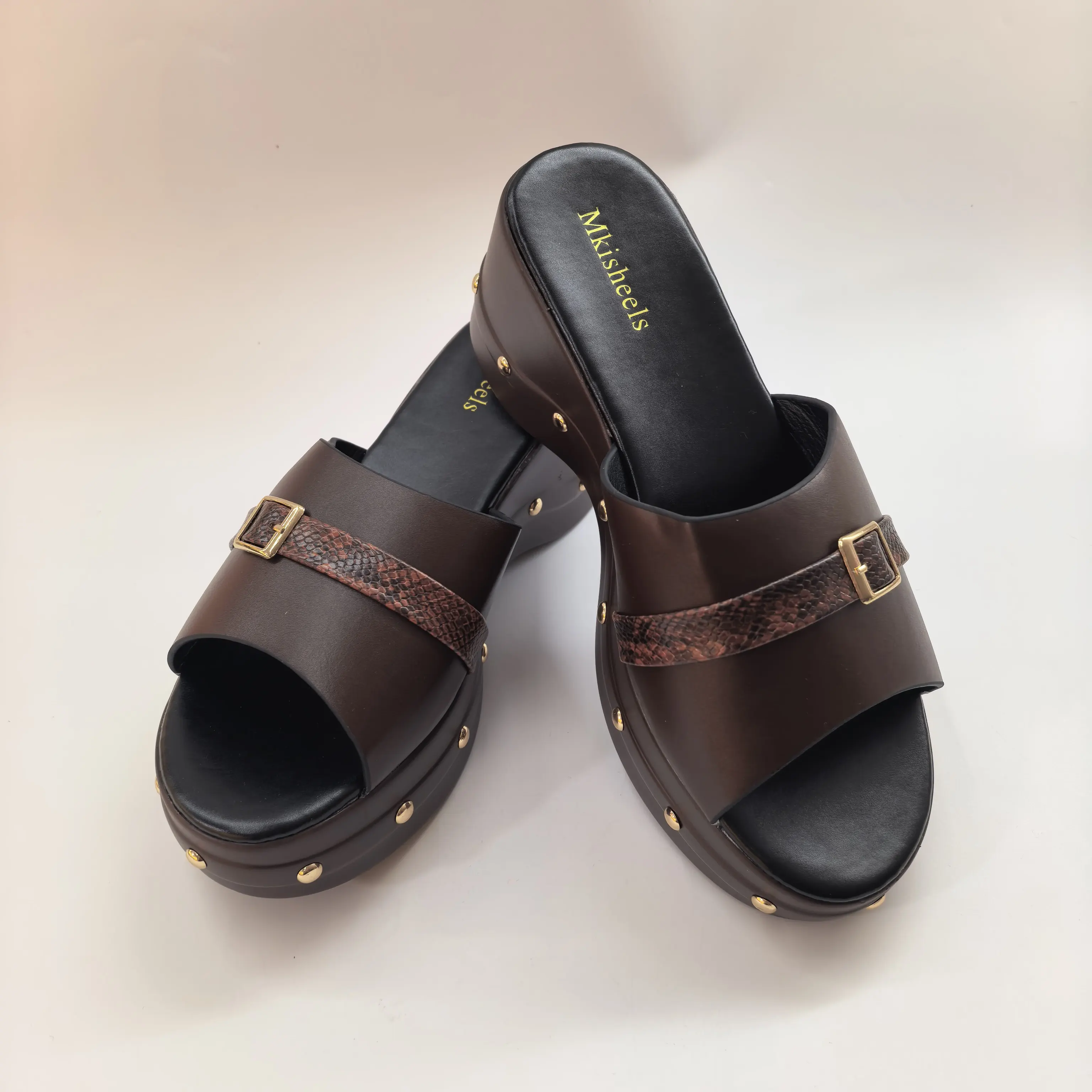 High Quality High Heels Summer New Fashion Slippers For Ladies Women Platform Sandals Party Slipper Comfortable Shoes F6-304-2