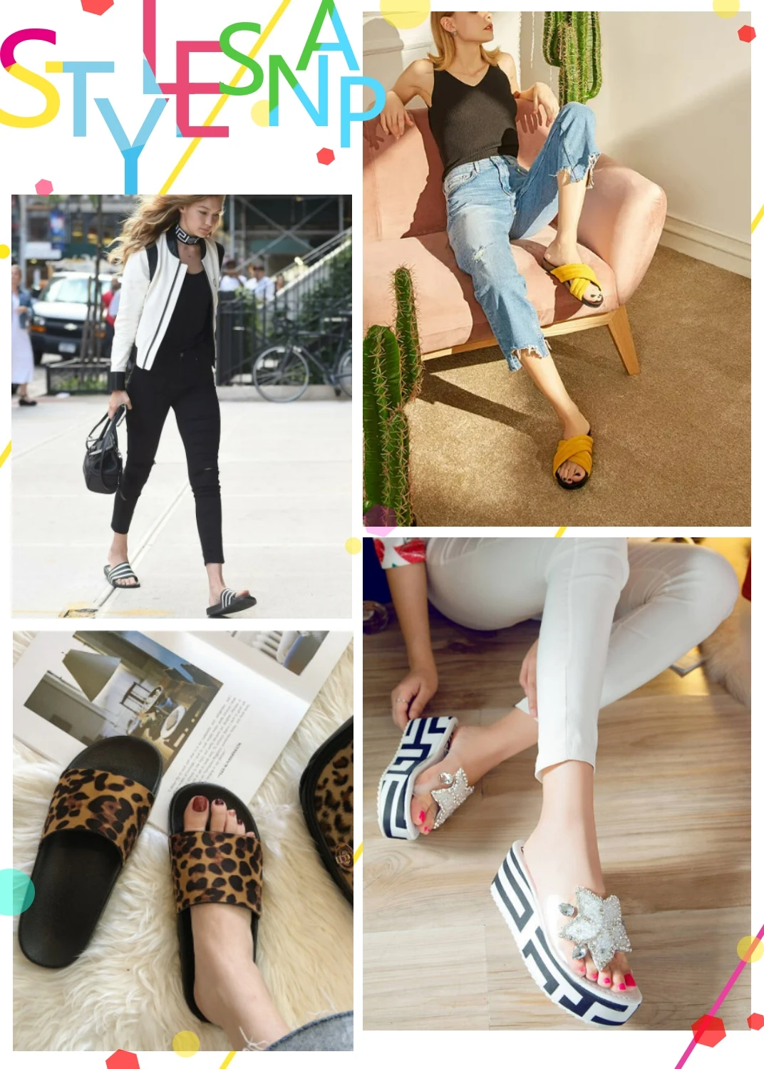 High Quality High Heels Summer New Fashion Slippers For Ladies Women Platform Sandals Party Slipper Comfortable Shoes F6-304-2