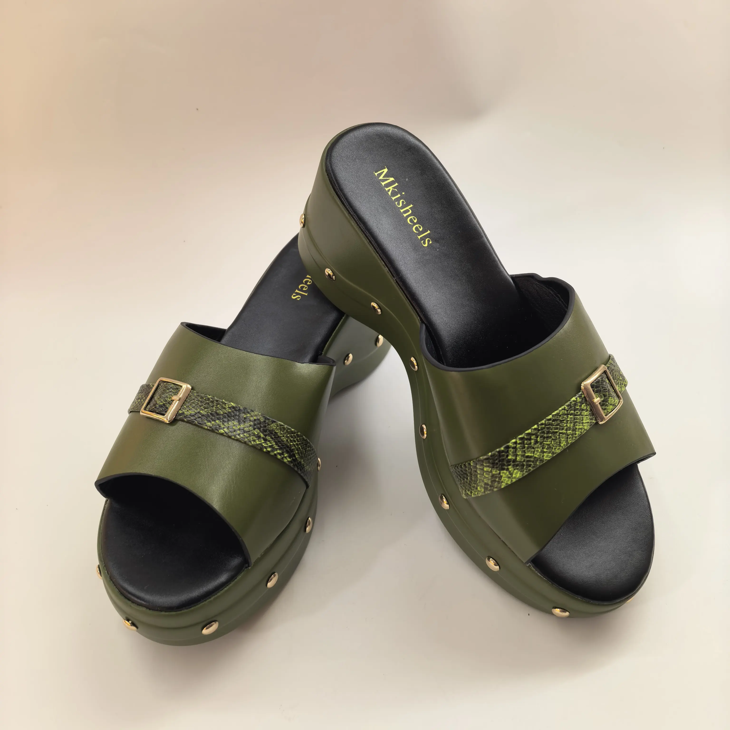 High Quality High Heels Summer New Fashion Slippers For Ladies Women Platform Sandals Party Slipper Comfortable Shoes F6-304-2