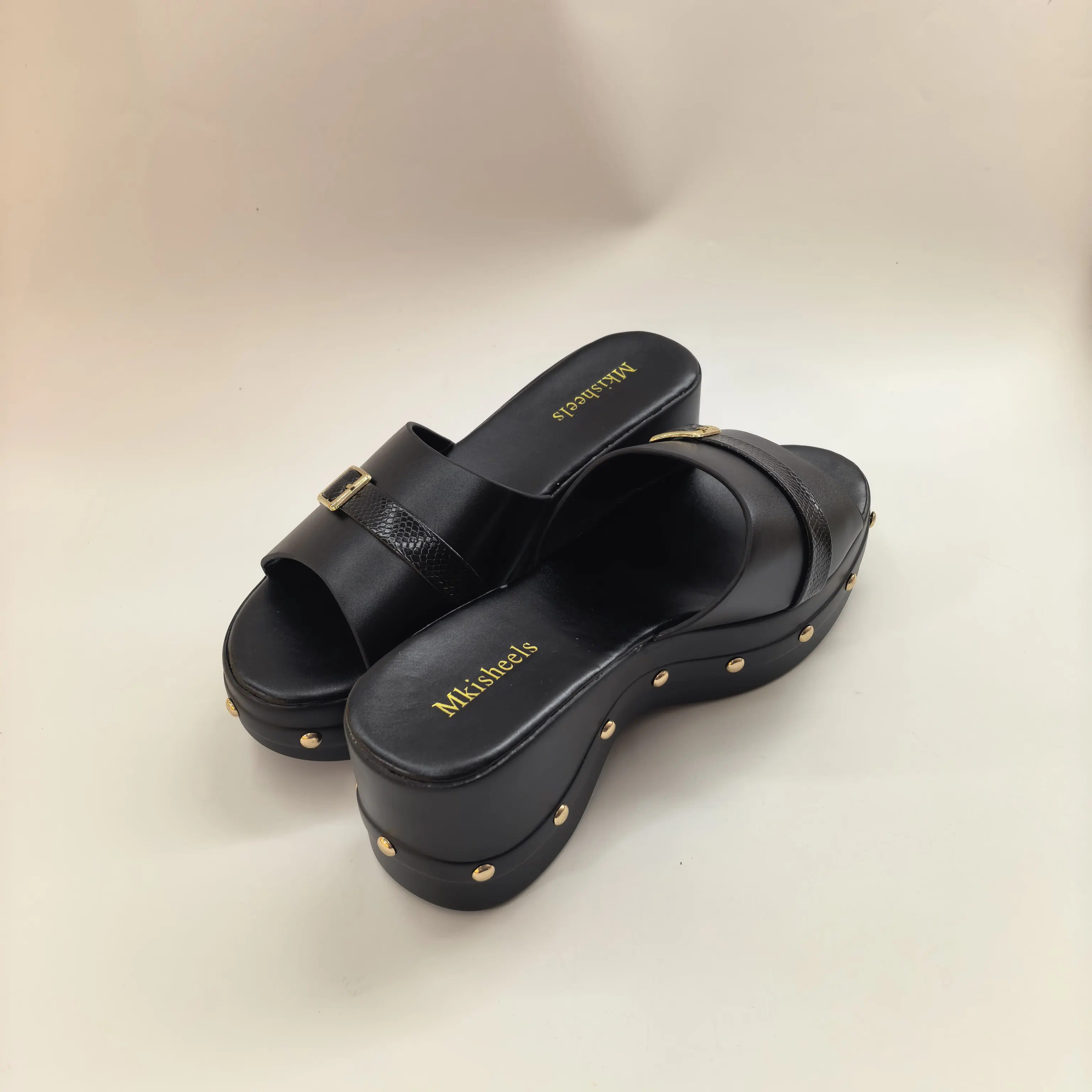 High Quality High Heels Summer New Fashion Slippers For Ladies Women Platform Sandals Party Slipper Comfortable Shoes F6-304-2