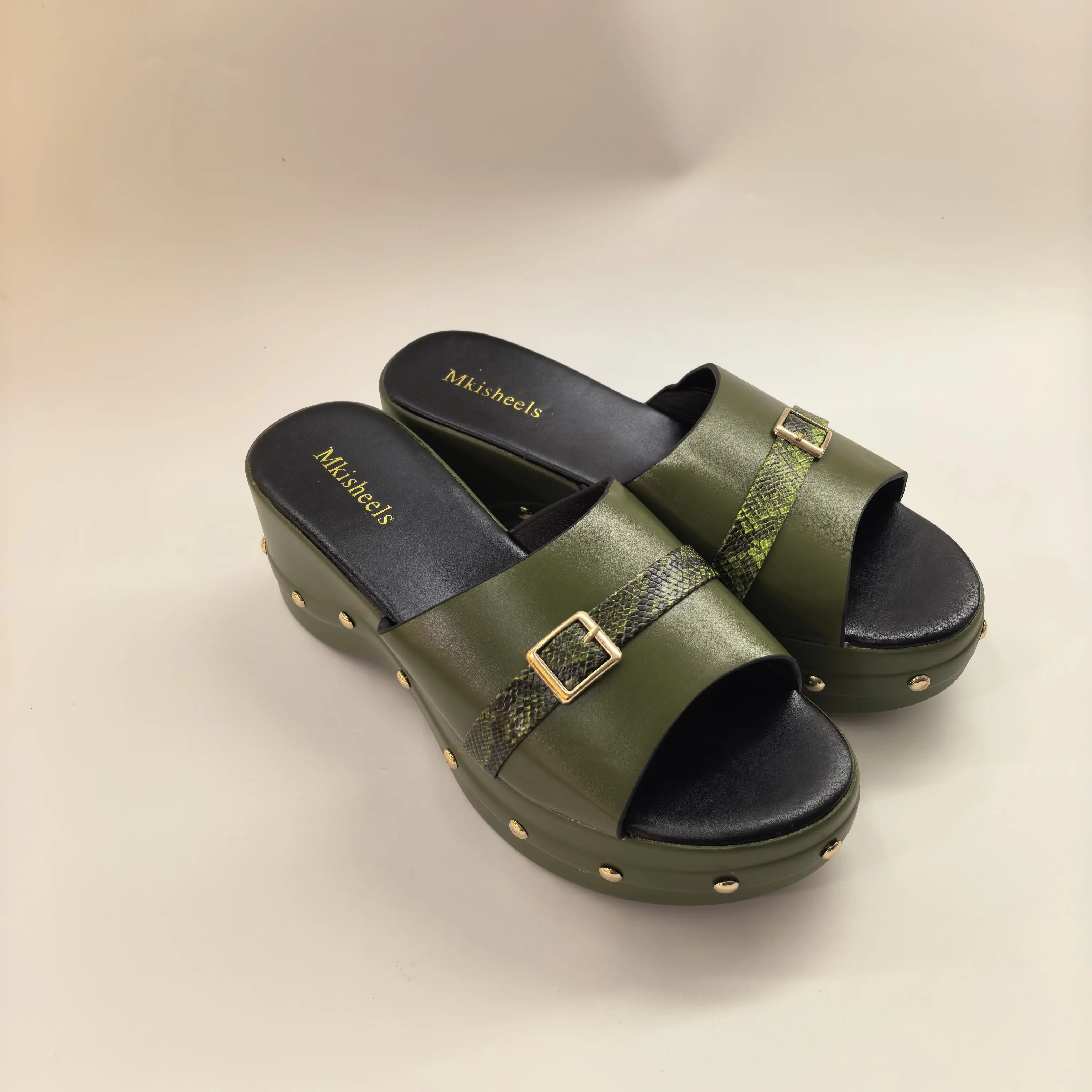 High Quality High Heels Summer New Fashion Slippers For Ladies Women Platform Sandals Party Slipper Comfortable Shoes F6-304-2