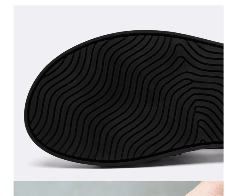 Men Summer Genuine Leather Sandals Youth Beach Lightweight Breathable Slippers Men's Sandal Low Top Mens Shoes