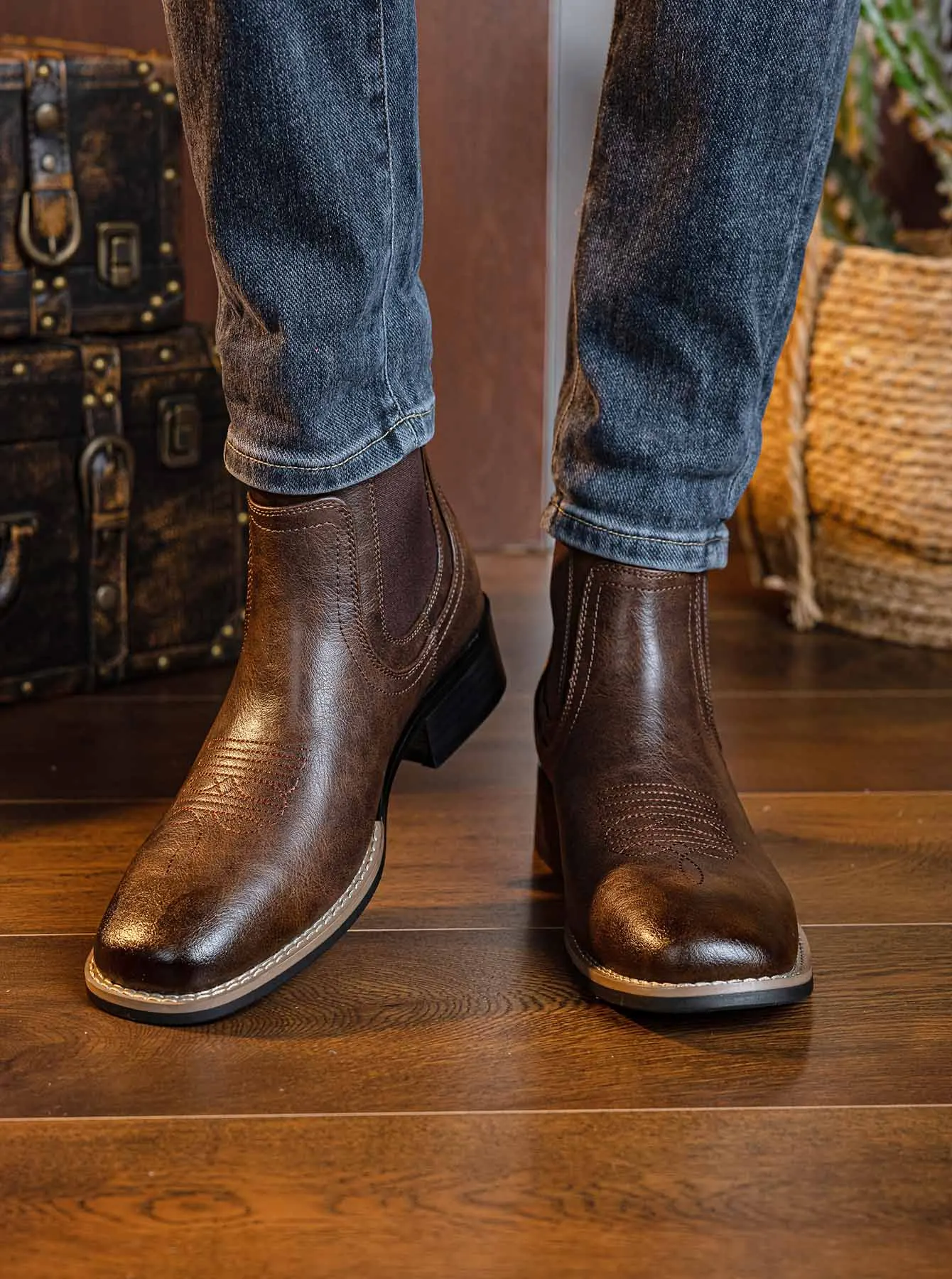 Men's Fashion Chelsea Boots in Three Colors, Comfortable and Versatile with Rubber Compound Outsole