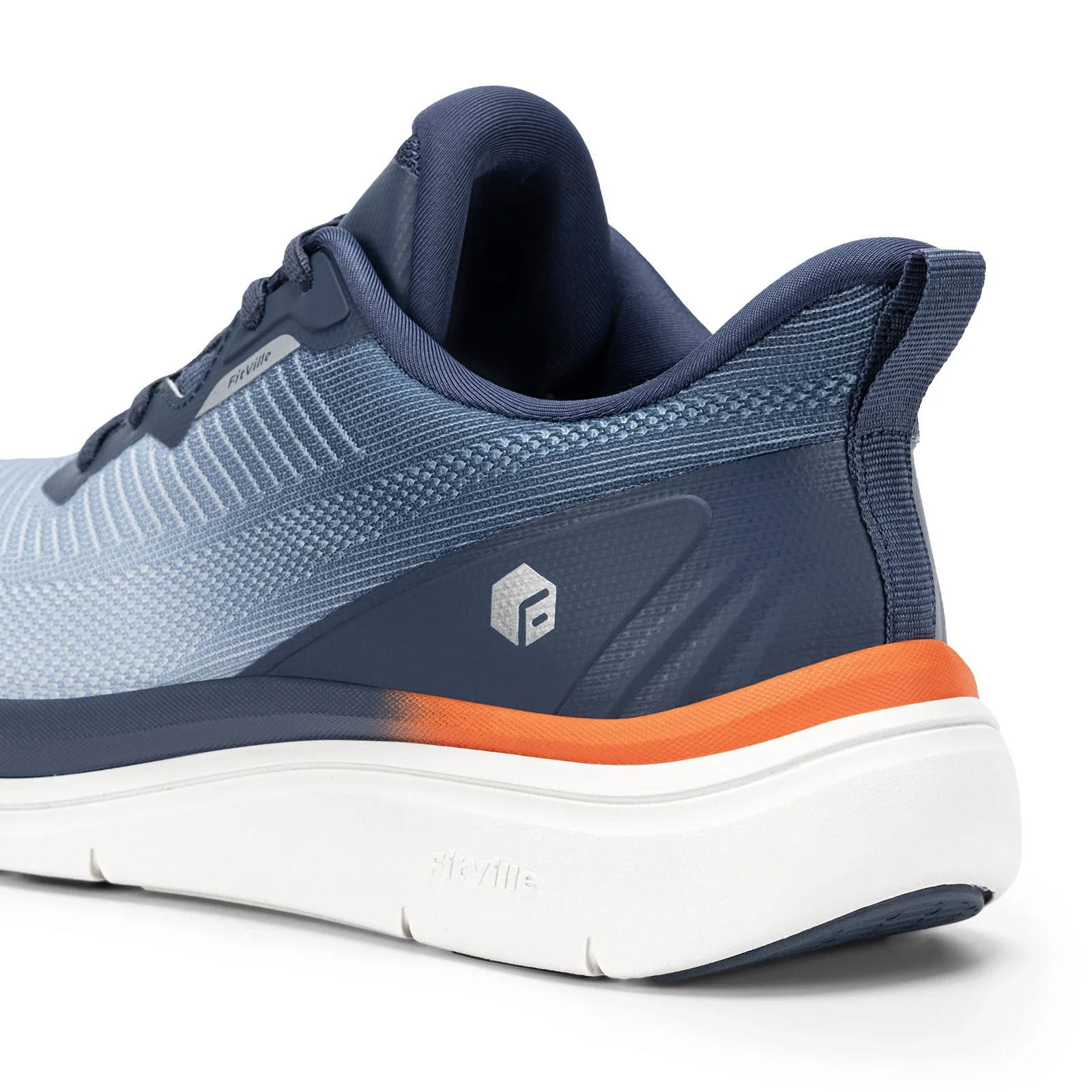 Fitville Wide Fit Walking Shoes Men'S Sports Sneakers Water-Repellent Casual Running Shoes For Men Foot Pain Relief Cushioning