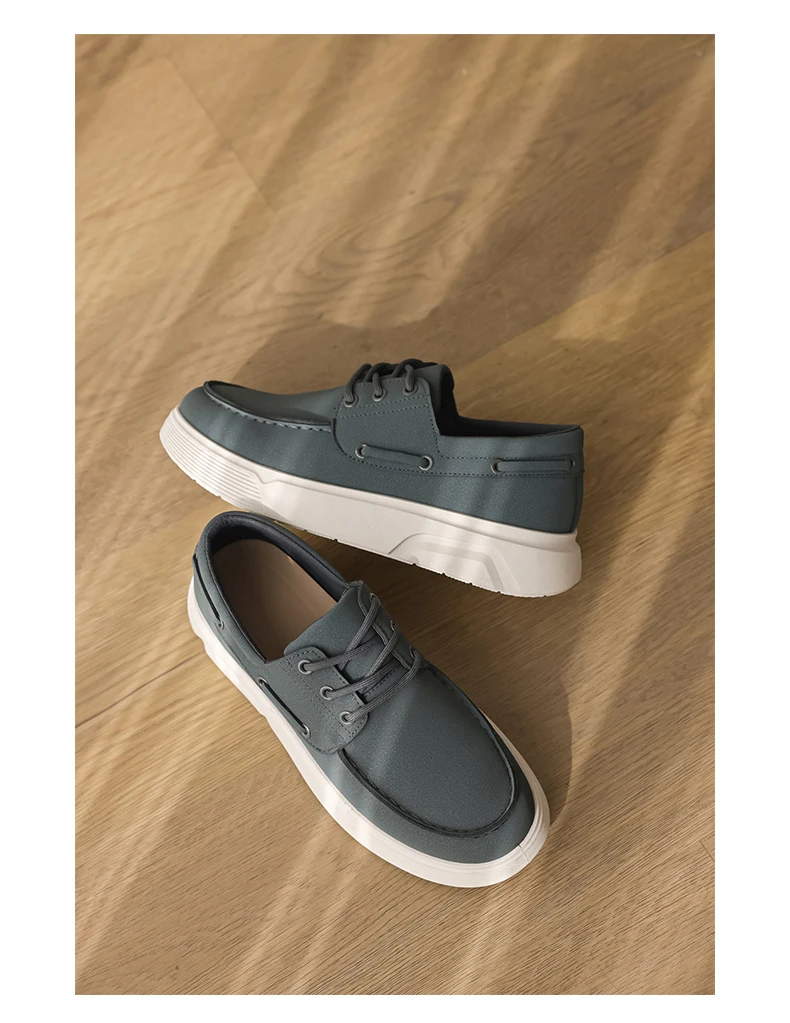 2026 New Men Slip on Loafers Shoes EU39-46 Big Size Light Platform Casual Walking Board Shoes