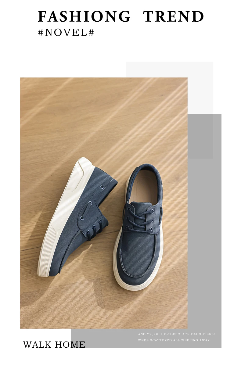 2026 New Men Slip on Loafers Shoes EU39-46 Big Size Light Platform Casual Walking Board Shoes