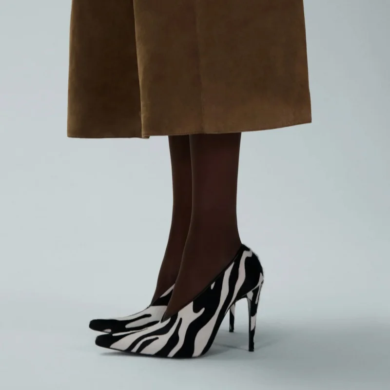 Spring/Summer New Pointed Stiletto Single Shoes European and American Fashion 34-45 Large Women's Fashion Women's Shoes