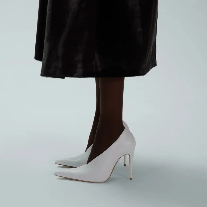 Spring/Summer New Pointed Stiletto Single Shoes European and American Fashion 34-45 Large Women's Fashion Women's Shoes