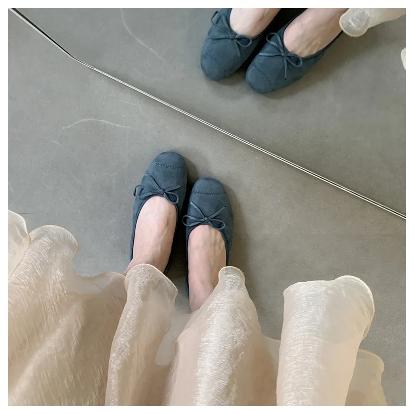 DONLEE QUEEN 2026 Summer Flats Ballet Shoes Women Slip On Loafers Round Toe Shallow Bowtie Ballerina Soft Moccasin zapatos mujer