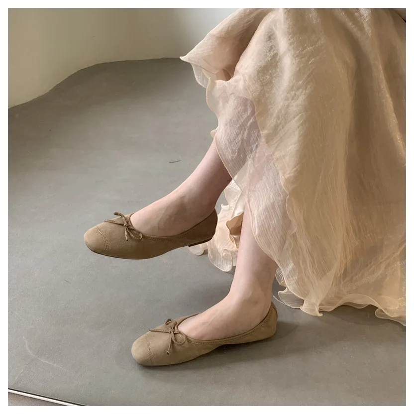 DONLEE QUEEN 2026 Summer Flats Ballet Shoes Women Slip On Loafers Round Toe Shallow Bowtie Ballerina Soft Moccasin zapatos mujer