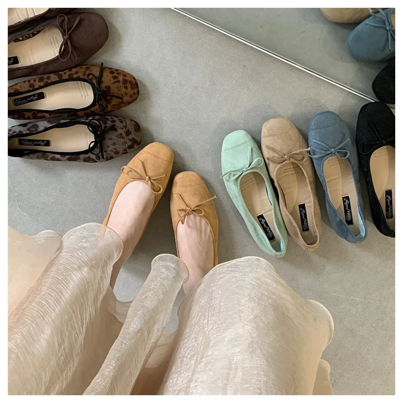 DONLEE QUEEN 2026 Summer Flats Ballet Shoes Women Slip On Loafers Round Toe Shallow Bowtie Ballerina Soft Moccasin zapatos mujer