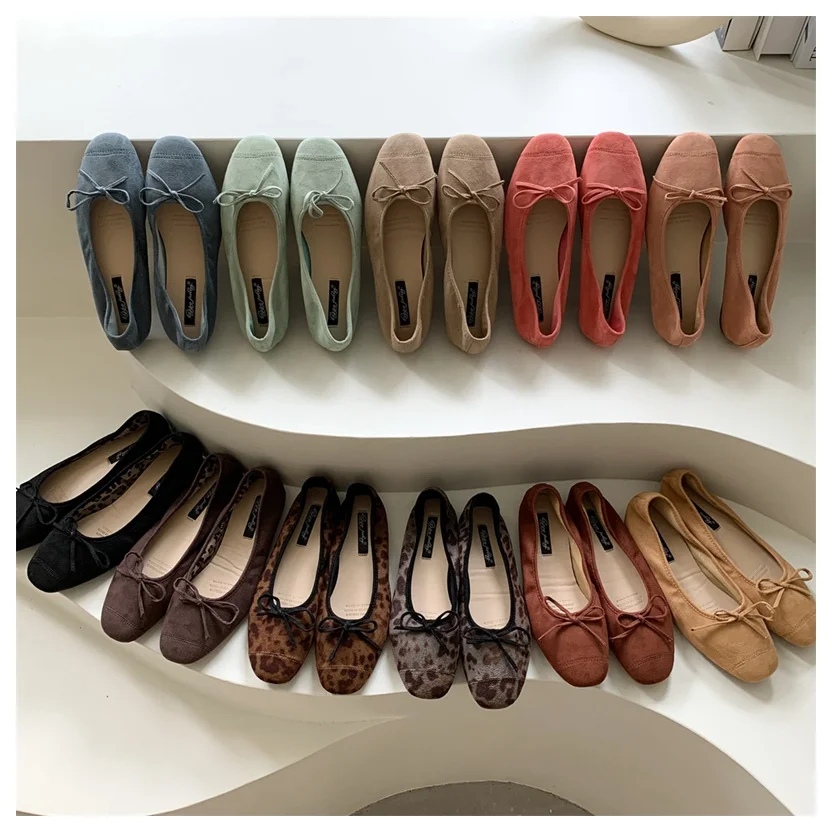 DONLEE QUEEN 2026 Summer Flats Ballet Shoes Women Slip On Loafers Round Toe Shallow Bowtie Ballerina Soft Moccasin zapatos mujer