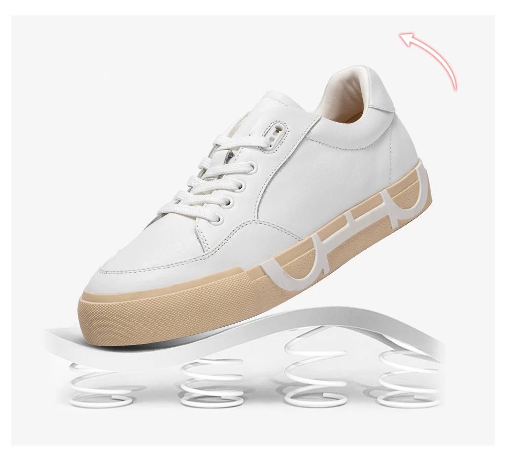 Balance Shoes Casual Board Shoes Ergonomically Designed Arch Adjustment Flat Shoes White Women's Shoes