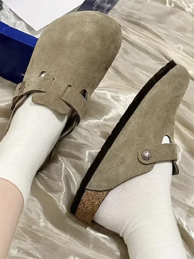 Top Quality New Leather ink panties For Women And Men Fashion Summer All-Match Sandals Shoes soft-Soled susal Sandals With box