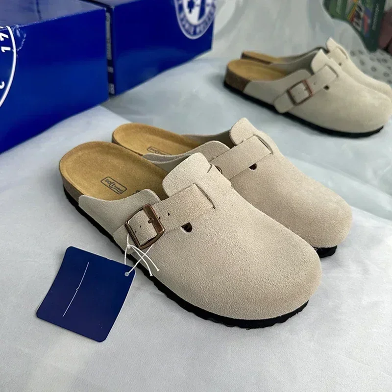 Top Quality New Leather ink panties For Women And Men Fashion Summer All-Match Sandals Shoes soft-Soled susal Sandals With box