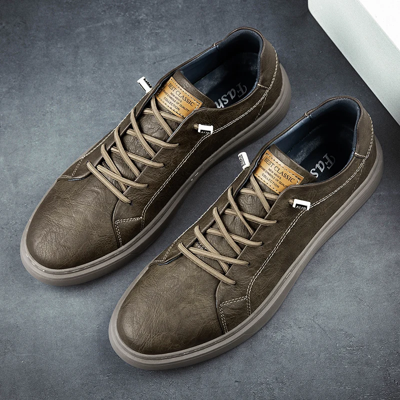 Italian Brand Black Genuine Leather Oxford Shoes UNISEX Casual Shoes Lace Up Flat Sneakers Luxury Shoes for Men Big Size: 36-47