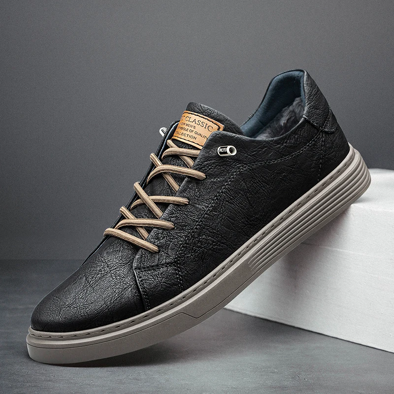 Italian Brand Black Genuine Leather Oxford Shoes UNISEX Casual Shoes Lace Up Flat Sneakers Luxury Shoes for Men Big Size: 36-47