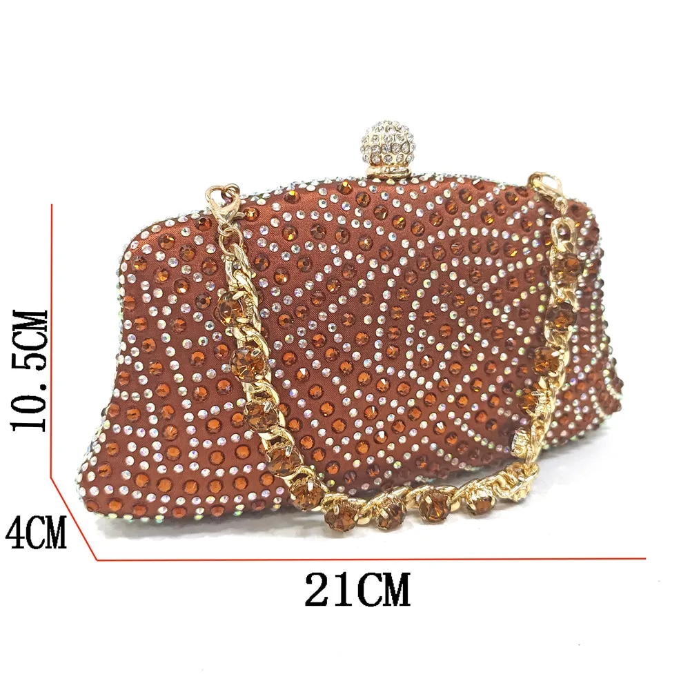 2026 Elegant Fruit Green Women's Heels and Rhinestone Handbag Set - Italian Design for Weddings and Parties