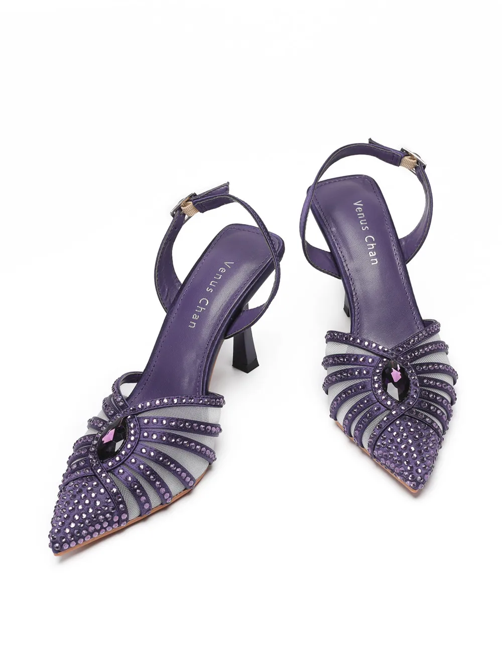 2026 Elegant Fruit Green Women's Heels and Rhinestone Handbag Set - Italian Design for Weddings and Parties