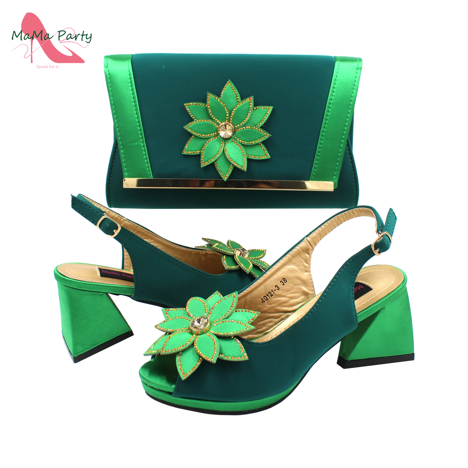 2024 New Design Special Fashion African Women Shoes Matching Bag Set High Quality with Platform Comfortable Heels for Part