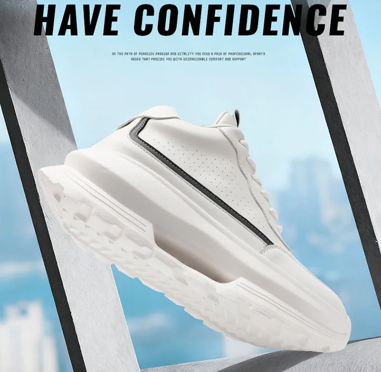 Luxury Elevator Shoes Men's Sneakers Height Increasing Invisible 6 8 10CM Heighten Sports Man Taller Lift White Thick Sole Shoes