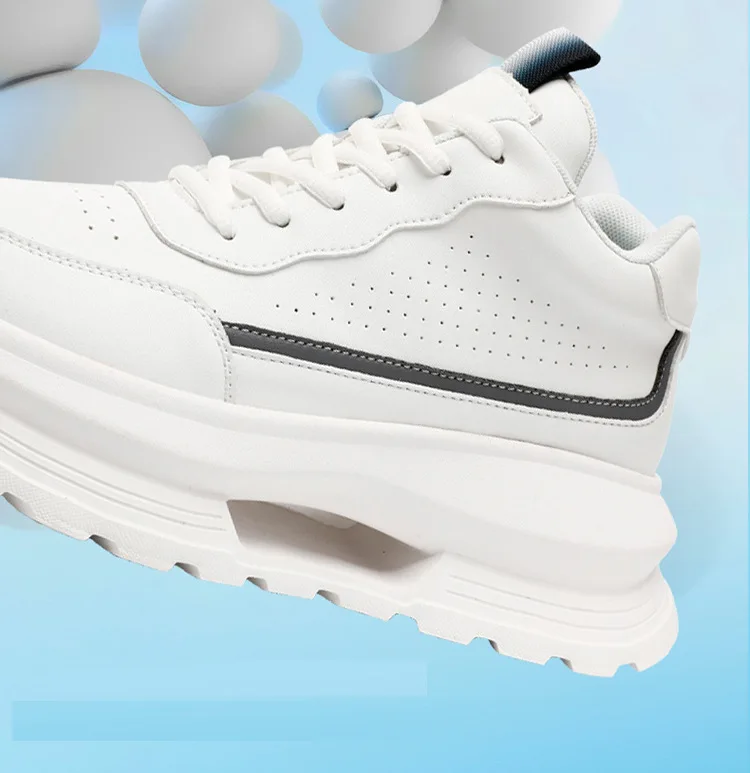 Luxury Elevator Shoes Men's Sneakers Height Increasing Invisible 6 8 10CM Heighten Sports Man Taller Lift White Thick Sole Shoes