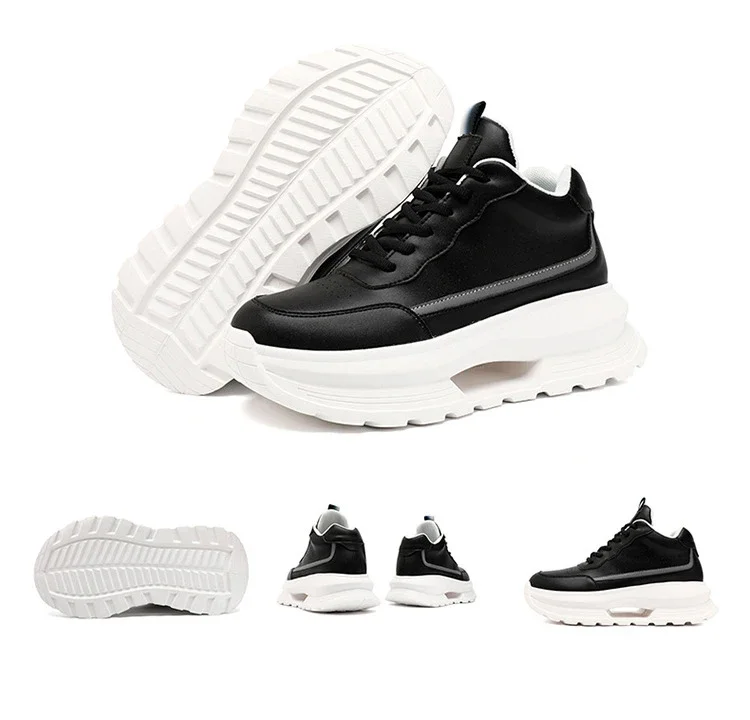 Luxury Elevator Shoes Men's Sneakers Height Increasing Invisible 6 8 10CM Heighten Sports Man Taller Lift White Thick Sole Shoes