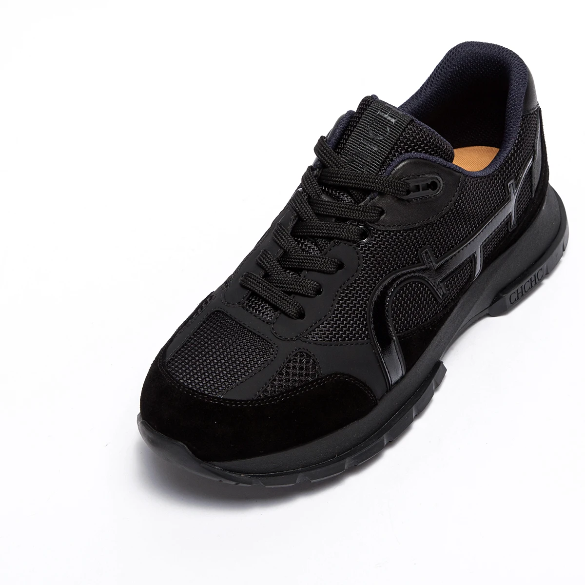 CHCH Men's Vulcanized Shoes 2026 New Black Casual Shoes Men's Outdoor Walking Shoes Bone Correction
