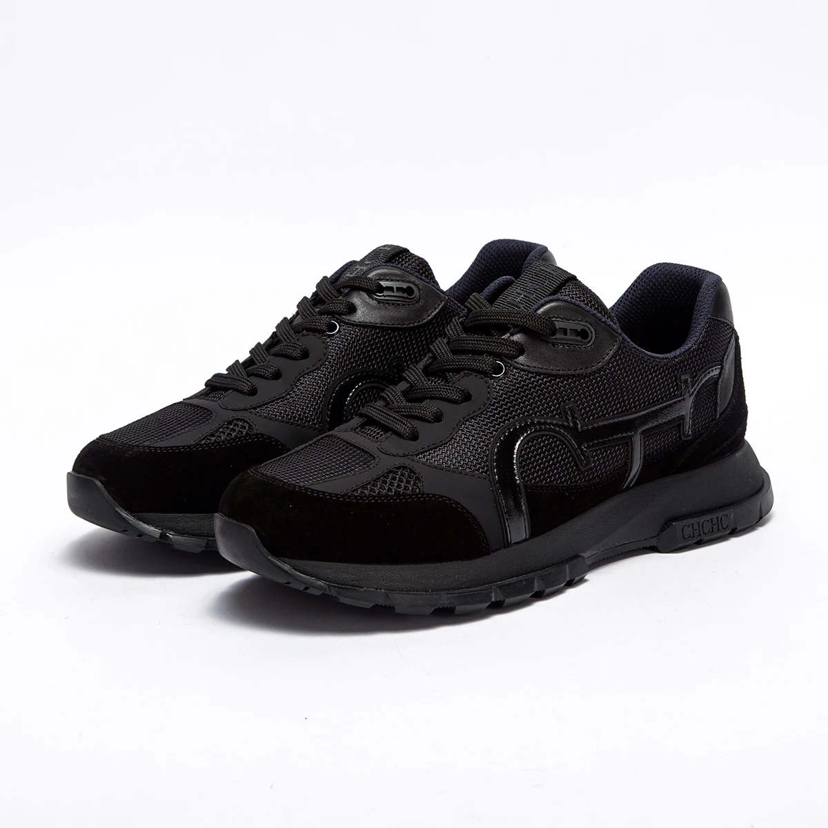 CHCH Men's Vulcanized Shoes 2026 New Black Casual Shoes Men's Outdoor Walking Shoes Bone Correction