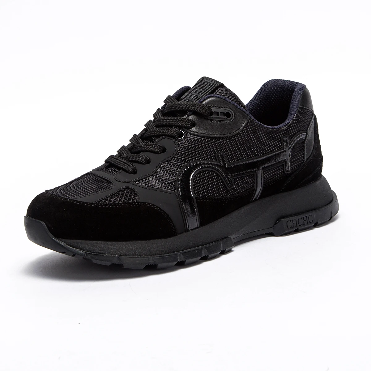CHCH Men's Vulcanized Shoes 2026 New Black Casual Shoes Men's Outdoor Walking Shoes Bone Correction