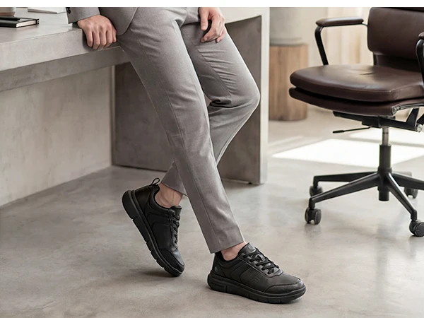 FitVille Wide Width Men's Leather Oxford Dress Shoes, Comfortable All-Day Wear Business Formal Walking Shoes for Office Daily