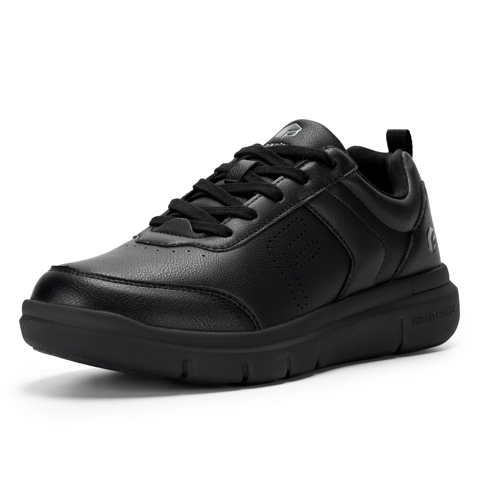 FitVille Wide Width Men's Leather Oxford Dress Shoes, Comfortable All-Day Wear Business Formal Walking Shoes for Office Daily