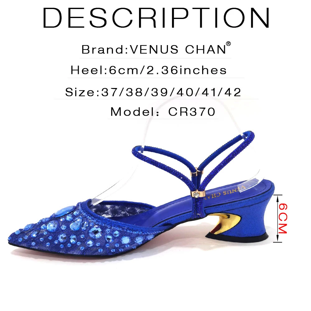 Women Purple Rhinestone Shoes Matching Bag Set Italian Design Chunky Heel Pumps Tassel Clutch Purse Nigeria Wedding Party Dress