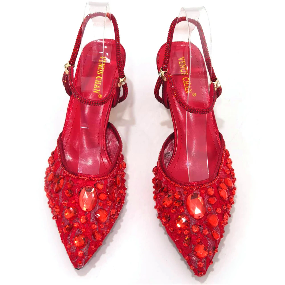 Women Purple Rhinestone Shoes Matching Bag Set Italian Design Chunky Heel Pumps Tassel Clutch Purse Nigeria Wedding Party Dress