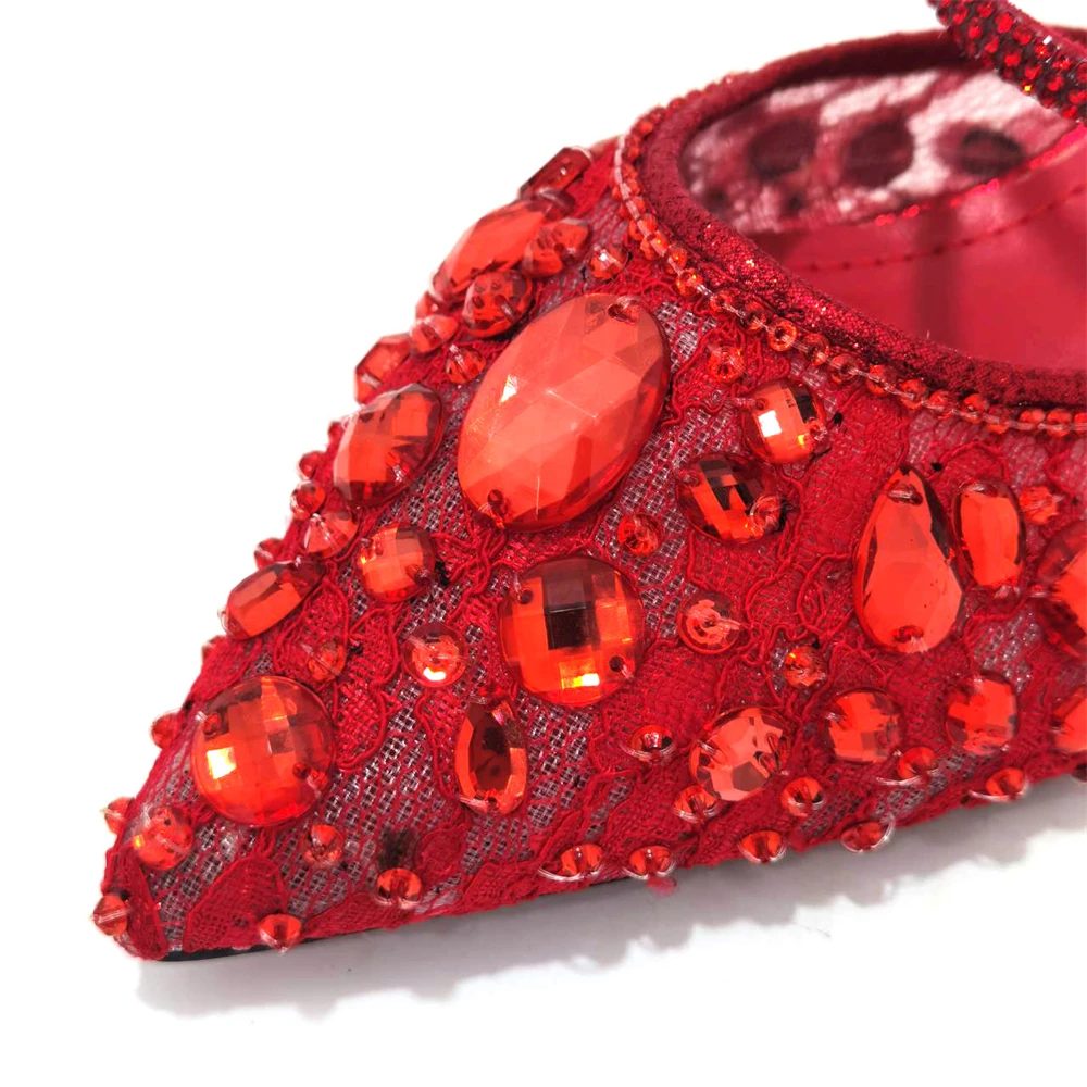 Women Purple Rhinestone Shoes Matching Bag Set Italian Design Chunky Heel Pumps Tassel Clutch Purse Nigeria Wedding Party Dress