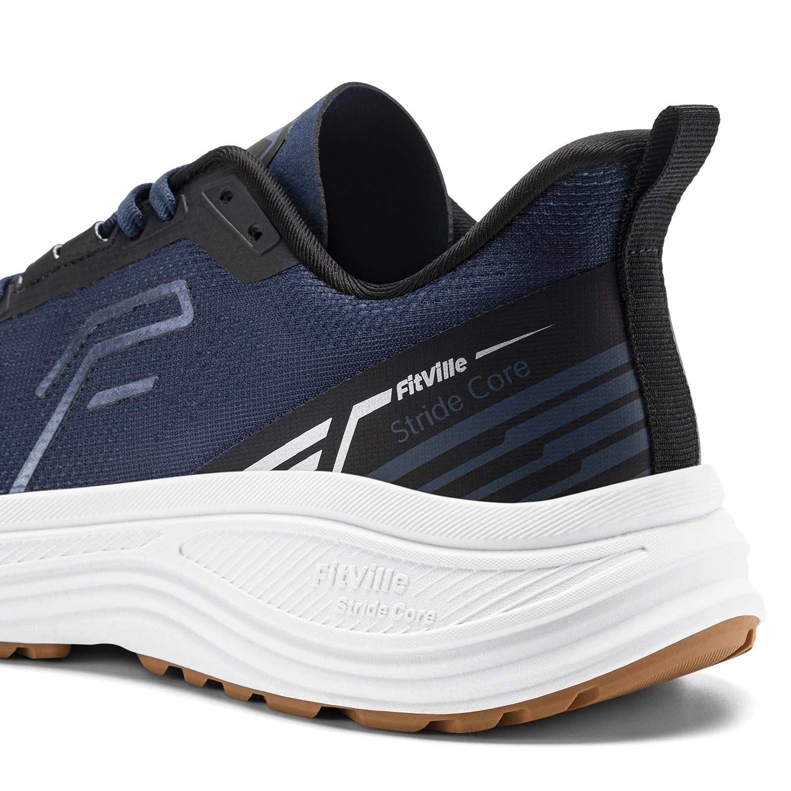 Fitville Men's Sports Shoes Wide Athletic Trainers Sneakers Lightweight Thick Sole Jogging Shoes for Men Cushioned Arch Support