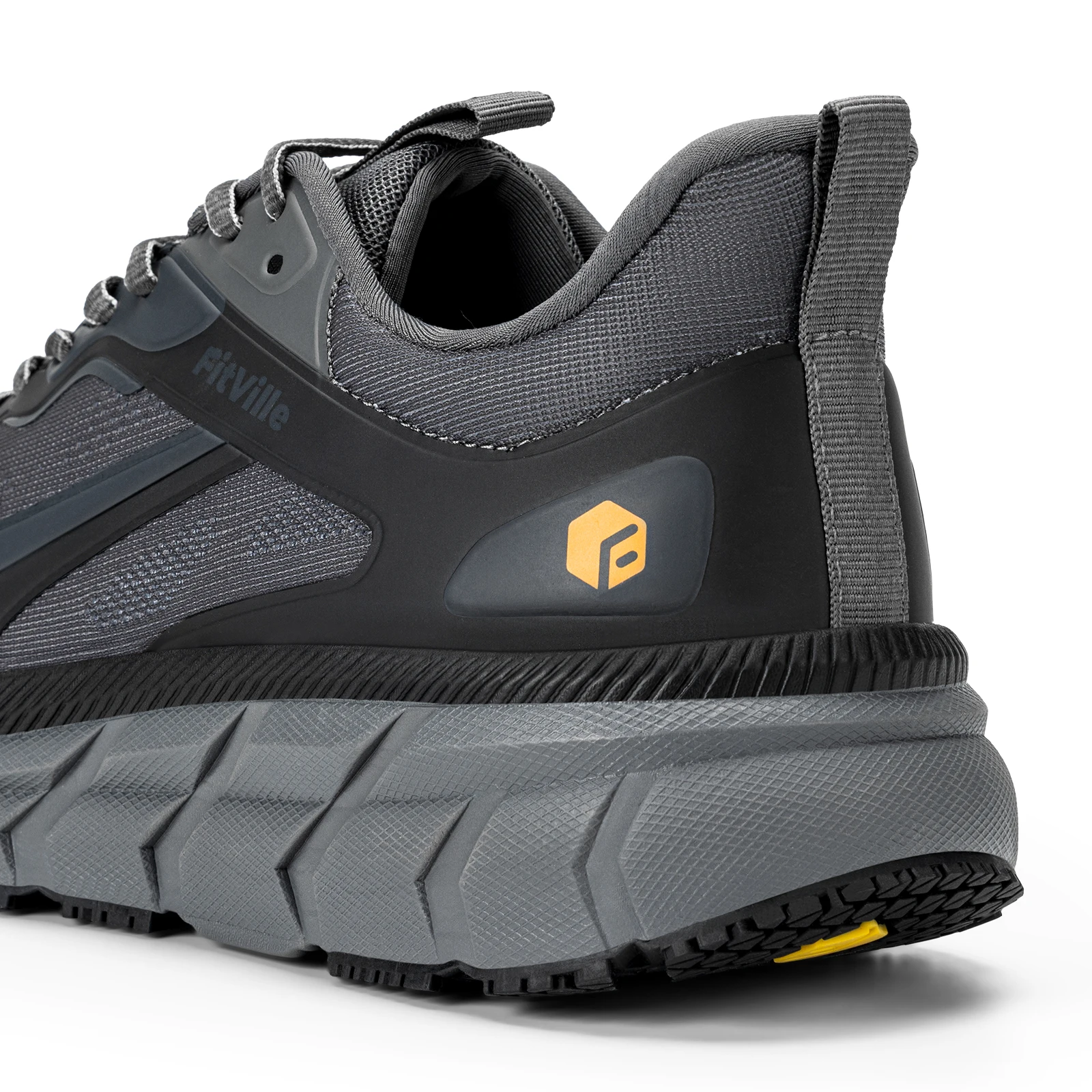 FitVille Extra Wide Men's Running Shoes Breathable Causal Sneakers Cushioned Sports Jogging Shoes for Men Non Slip Arche Support