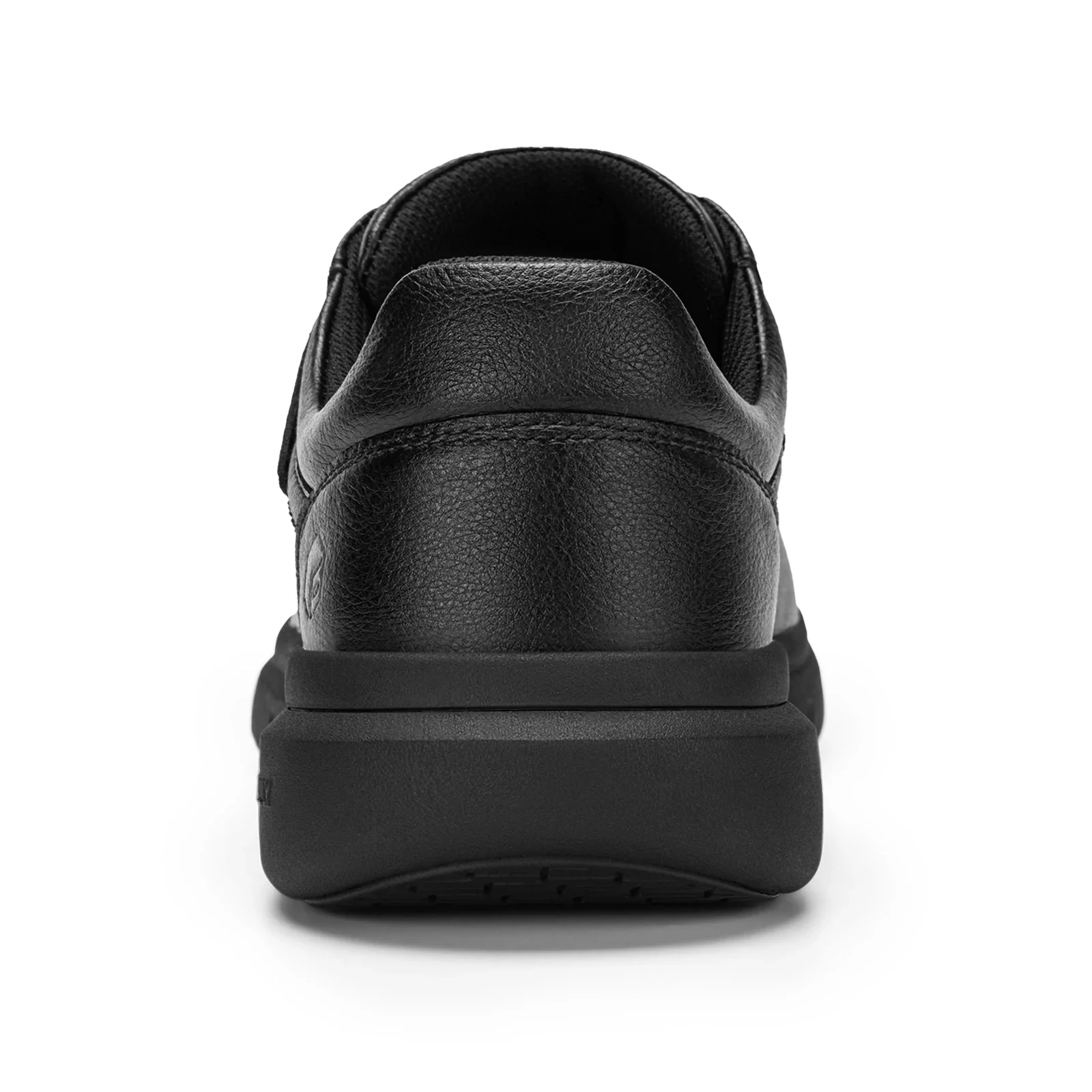 FitVille Men's Wide Walking Shoes Hook and Loop Comfortable Leather Business Shoes Orthopedic Diabetic Shoes for Swollen Feet