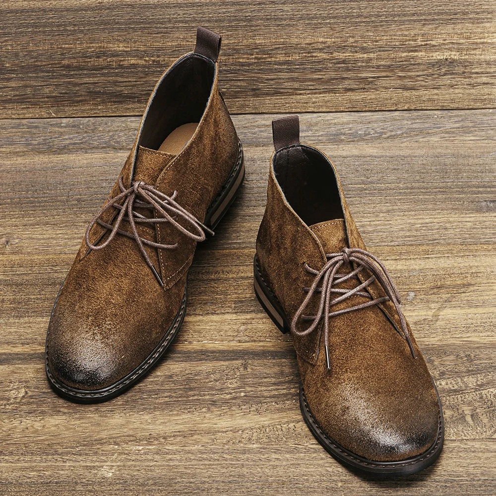Leather Boots Retro Comfortable Brand Retro Fashion 2026 Ankle Boots