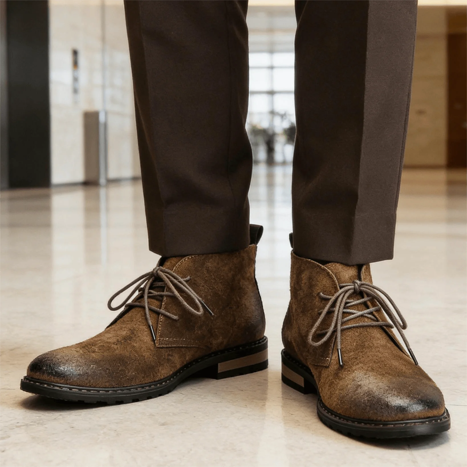 Leather Boots Retro Comfortable Brand Retro Fashion 2026 Ankle Boots