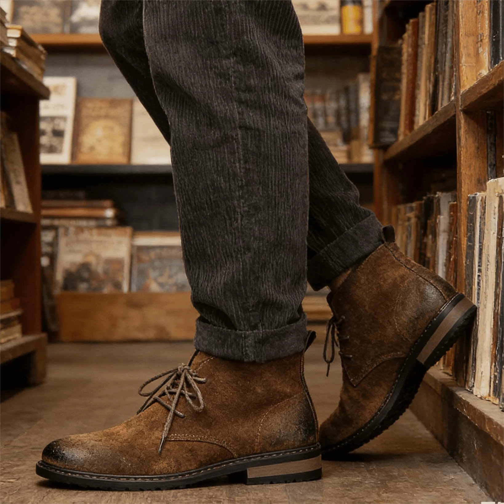 Leather Boots Retro Comfortable Brand Retro Fashion 2026 Ankle Boots