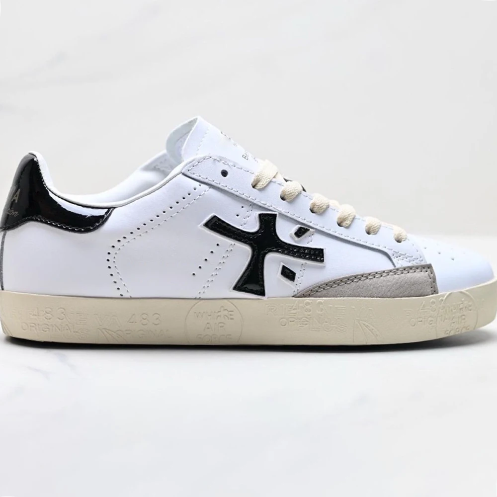 Classic White Sneakers Trendy All Match Casual Skate Shoes Men Women Fashion Flat Walking Shoes