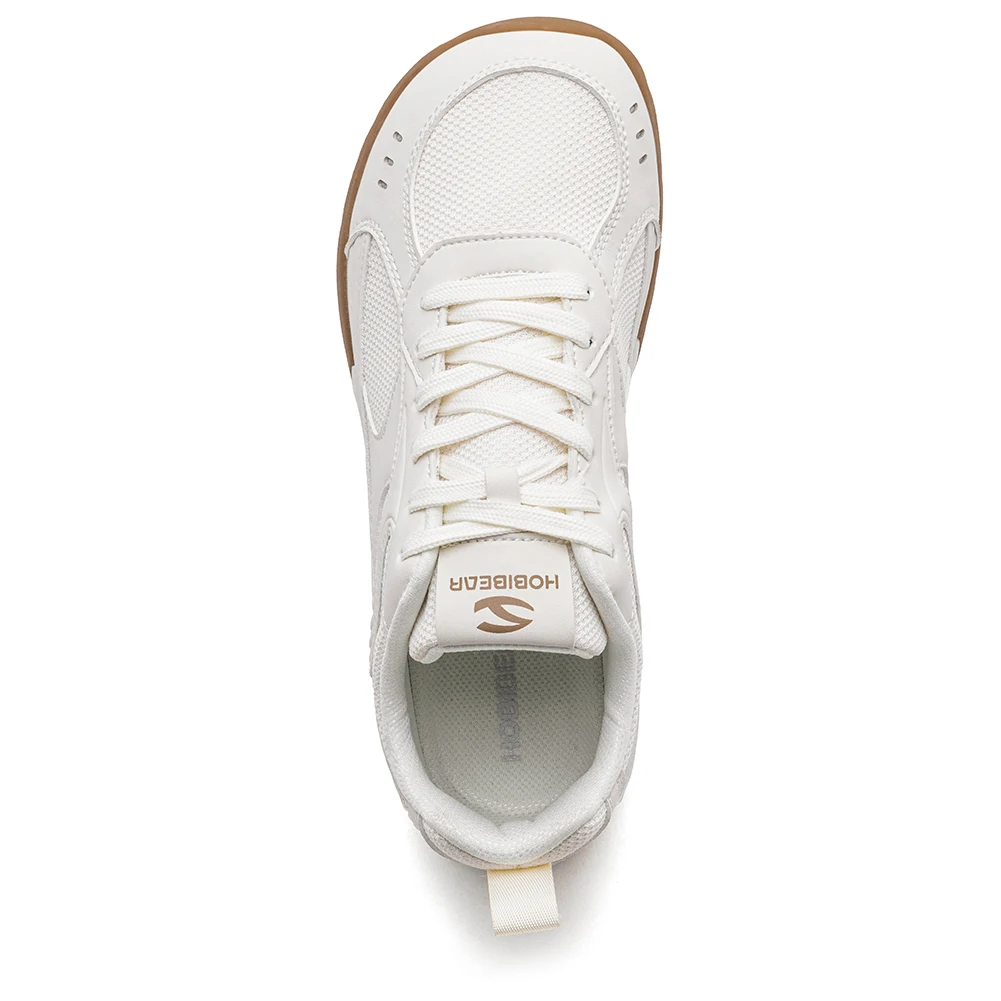 HOBIBEAR Men's Wide Toe Box Sneakers Lightweight Lace-Up Tennis Shoes Breathable Mesh Non-Slip Casual Walking Shoes for Unisex