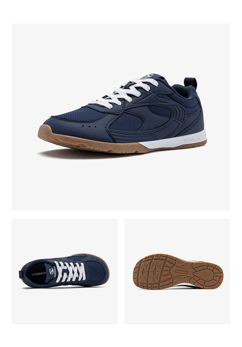 HOBIBEAR Men's Wide Toe Box Sneakers Lightweight Lace-Up Tennis Shoes Breathable Mesh Non-Slip Casual Walking Shoes for Unisex