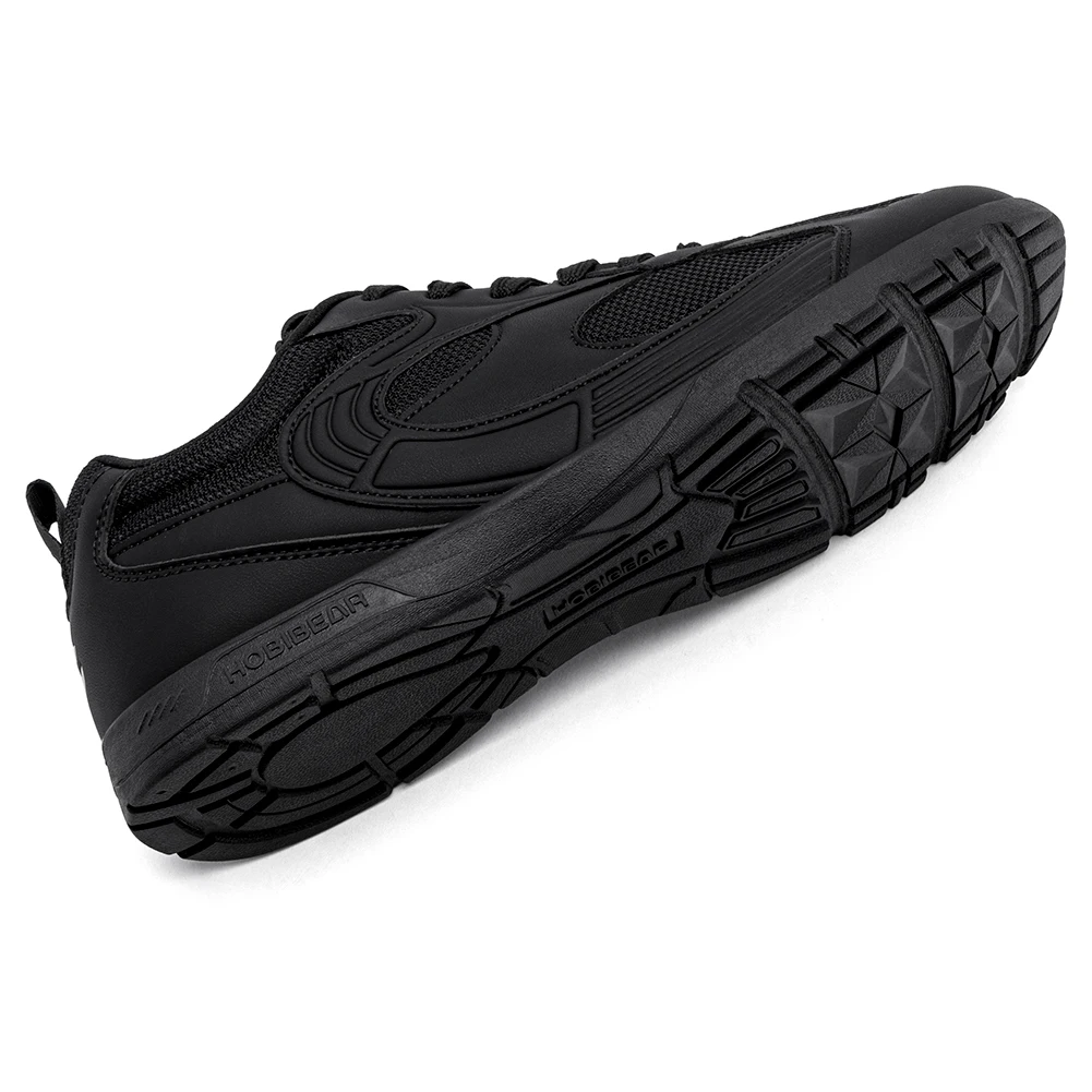 HOBIBEAR Men's Wide Toe Box Sneakers Lightweight Lace-Up Tennis Shoes Breathable Mesh Non-Slip Casual Walking Shoes for Unisex