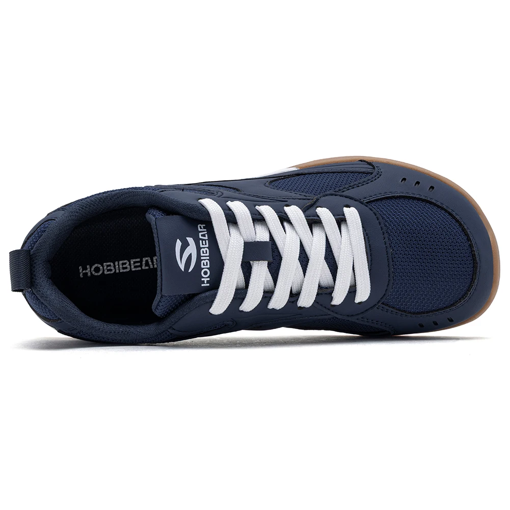 HOBIBEAR Men's Wide Toe Box Sneakers Lightweight Lace-Up Tennis Shoes Breathable Mesh Non-Slip Casual Walking Shoes for Unisex