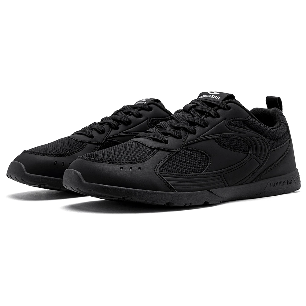 HOBIBEAR Men's Wide Toe Box Sneakers Lightweight Lace-Up Tennis Shoes Breathable Mesh Non-Slip Casual Walking Shoes for Unisex
