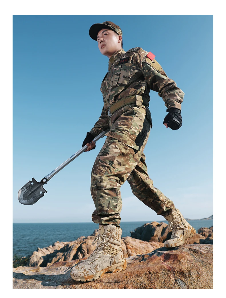 Men Tactical Boots Male Army Boots Climbing Hiking Shoes Camping High Quality Lace Up Military Women Breathable Safety Unisex