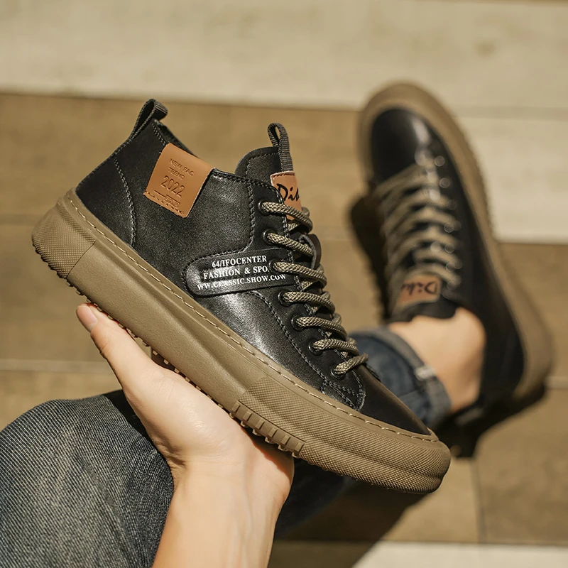 Men's Casual Sports Shoes, Fashionable Retro Classic Handmade Design, Breathable and Warm, Suitable for All Seasons, Ideal for Daily Wear, Outdoor Activities, Mountaineering, Hiking, Durable and Wear-Resistant, Not Easily Dirty, Hiking Shoes, Fun Running Shoes for Men